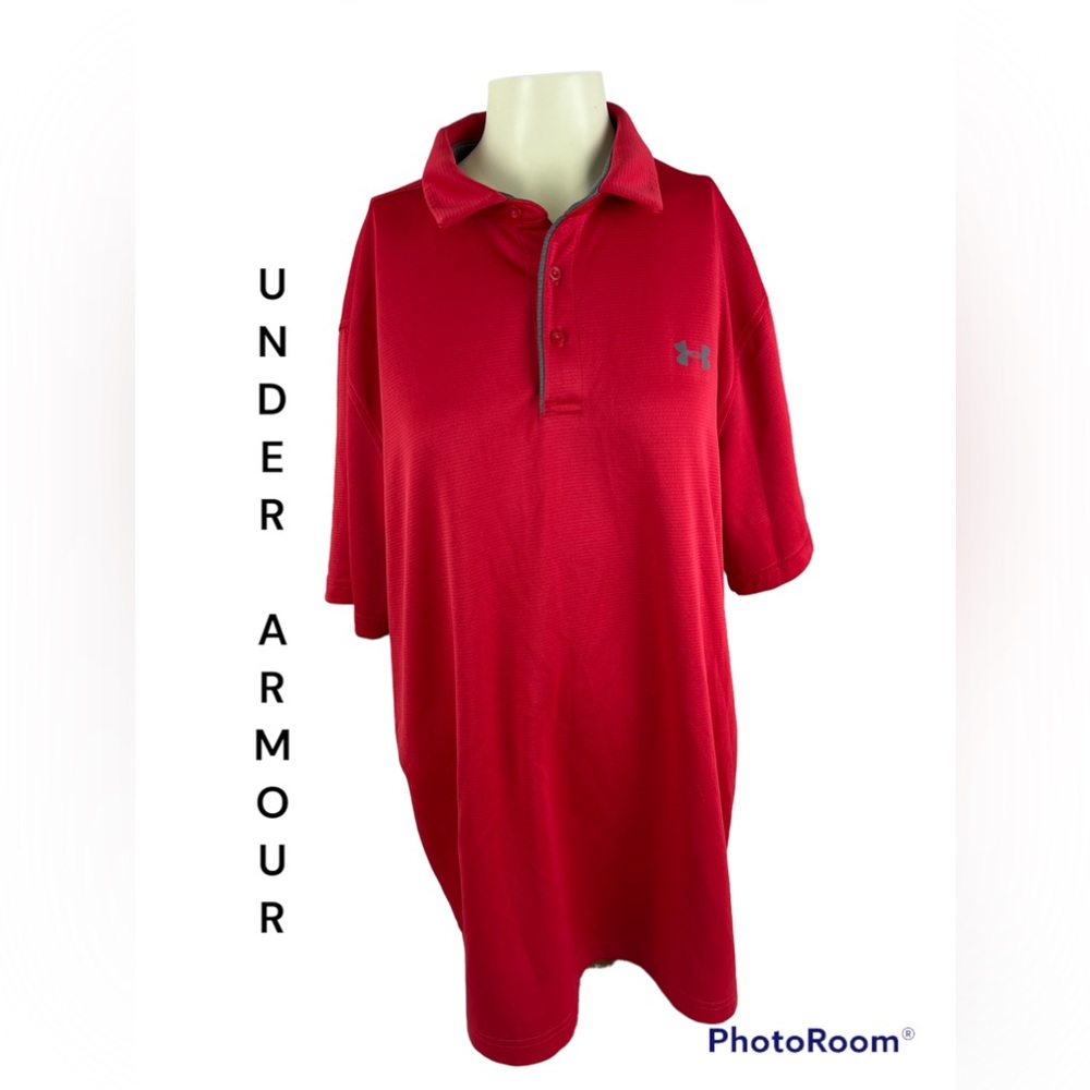 Men’s under armour heat gear polo💫